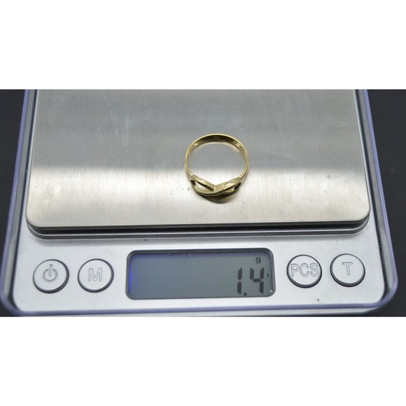 Real Solid 10k Yellow Gold Infinity Love That Transcends Ring All Sizes - Picture 4 of 5